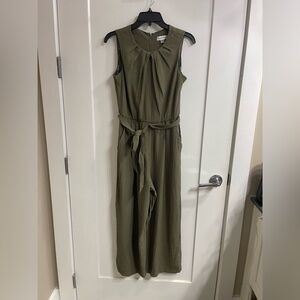 NWOT Calvin Klein Olive Green Sleeveless Jumpsuit